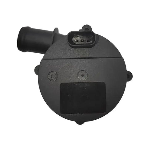 Solid Electric Water Pump For Buick Chevy Bolt Smooth Engine Cooling 12 Volt Plug And Play Replacement 13592753 rear view with connector.