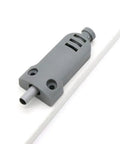 Silent Slam Free Cabinet Door Stoppers And Damper With Soft Close Push Type Catch in gray, designed for heavy doors up to 15kg.