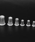 Heavy Duty Aluminum Rivet Nut Kit M3 Through M8 Threaded Inserts in various sizes on black background