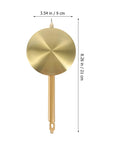 Metal Clock Pendulum Replacement Part 8.26 x 3.54 Inch durable metal alloy for wall and grandfather clocks