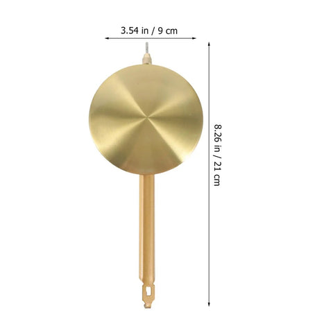 Metal Clock Pendulum Replacement Part 8.26 x 3.54 Inch durable metal alloy for wall and grandfather clocks
