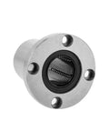 Round Flange Linear Bearings For 6 To 25mm Shafts, Rock Solid, Low Friction, Wear Resistant, Built Tough For CNC Machines, 3D Printers, And Linear Rails, Easy Mounting, Smooth Motion For Rod Shaft Guidance, bearing steel