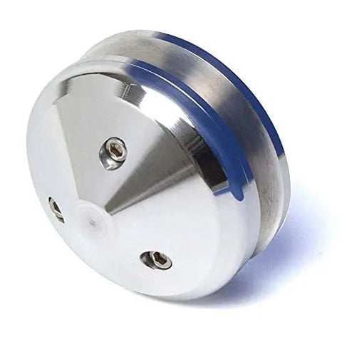 Rugged Underdrive V Belt Pulley Kit Bolts Onto Ford 429 And 460 Big Block Engines, 5.4 inch solid 6061 T6 aluminum pulley.