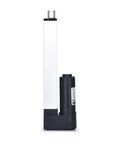 Side view of Beefy 24V DC Linear Actuator With 1500N Lift Power 100mm To 350mm Stroke Options Flat Mount Type 2 Magnet Motor for DIY use.