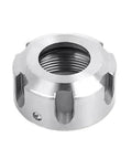Top Tier Lathe Milling Tool ER25 ER32 ER40 Collet Nuts For CNC Engraving Machine High Strength Alloy Steel 32xM40x1.5 White collet nut close-up view.
