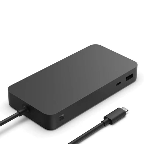 Ready To Crush Your Daily Grind Using This Beast Mode Thunderbolt 4 Dock And USB4 Hub sleek black dock with ports and cable.