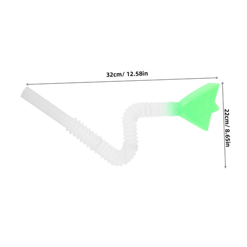 All In One Plastic Seed Tube Kit For Corn And Wheat Planters with green funnel and dimensions, 32cm length and 22cm height.
