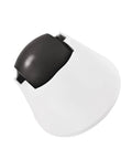 Omni-directional front caster wheel with black wheel and white housing for Roborock Qrevo Curv/Edge/Saros 10R.
