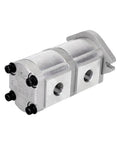 Beefed Up Dual Stage Hydraulic Gear Pump Clockwise Rotary 14.3/10.9 GPM High Pressure Up To 3000 PSI For Industrial Agricultural And Construction