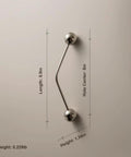 One Pack 5 Inch Titanium Silver Cabinet Handles Ball Tip Pulls With Polished Solid Brass Core And Premium Titanium Silver Finish