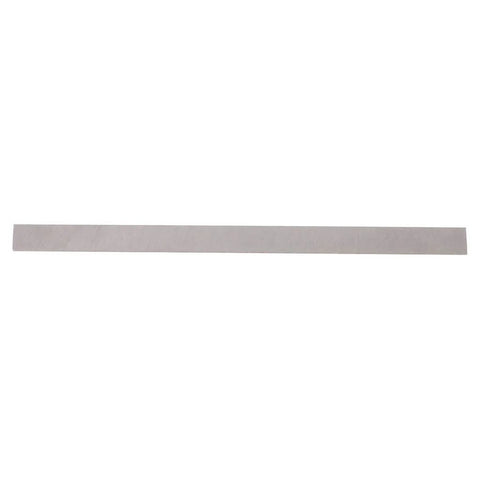 Lathe turning tool bit, rectangular boring/fly cutter bar, gray steel, 200 × 12 × 2 mm, side view