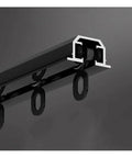 Hidden Ceiling Curtain Track System for Recessed Installations With Aluminum Alloy Rail And Smooth Pulley No Light Leakage Heavy Curtain Support