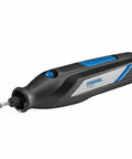 Cordless Rotary Tool Kit With USB C Battery And 5 Accessories, 12000 RPM, lightweight design, side view, engraving attachment