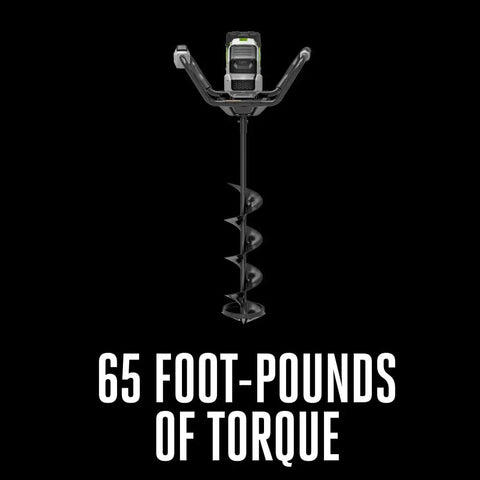 Electric Ice Auger For Ice Fishing With An 8-Inch Bit, High Torque Brushless Motor, Beast-Mode Power, 65 ft-lbs torque shown