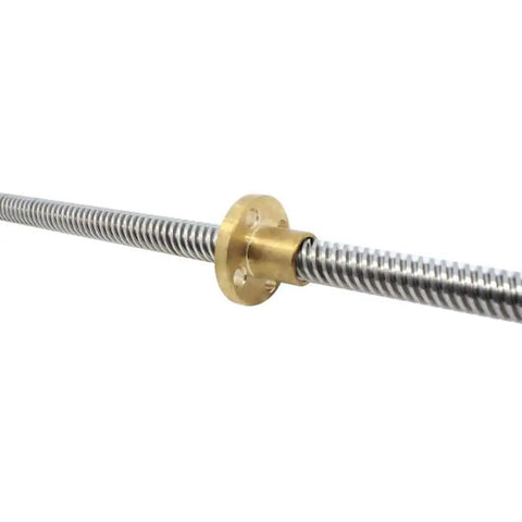 Lead Screw For 3D Printers And CNC Machines, T20, 4mm Pitch And Lead, Stainless Steel Threaded Rod With Copper Nut