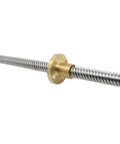 Kickass T20 Lead Screw For 3D Printers, stainless steel trapezoidal rod with copper nut, precision detail, 20mm diameter