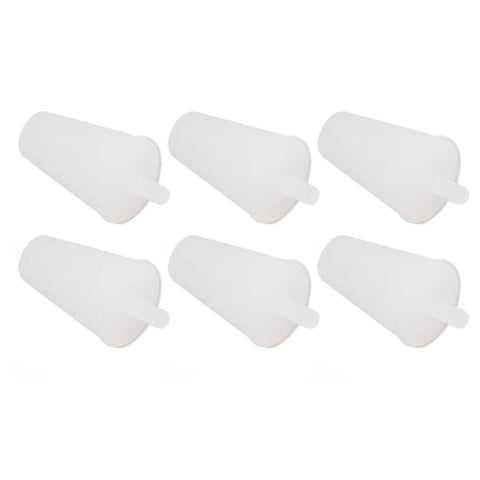 Premium Silicone Plug Kit 20Pcs High Temp Tapered Protective Plugs For Electroplating And Anodizing Spray Painting Surface Treatment Tough Durable Sealing Gear That Won't Crack Or Shrink Under Extreme Heat, six white plugs