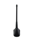 Universal Stick On Black Plastic Car Antenna Decorative Dummy Antenna For Vehicle Roof Self Adhesive Base Not Functional Aesthetic Accessory For Car Showroom And Daily Driver Easy Install, shown upright with a slim black design.