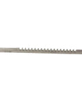 3mm Push Type Keyway Broach HSS Tool For CNC Router Metalworking With High Speed Steel Precision Teeth Beefy Heavy Duty Keyway Cutter A1 Metric Size Universal Fit For Standard Inch And Metric Keyways metal tool on white background.