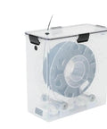Air Tight Filament Dryer Box with Moisture Resistant Build and Real Time Monitoring for PLA and ABS Filaments keeps your spools dry and ready to print filament holder included shown from side view