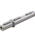 Single output shaft for NMRV30 worm gear reducer, steel, threaded end and two mounting tabs