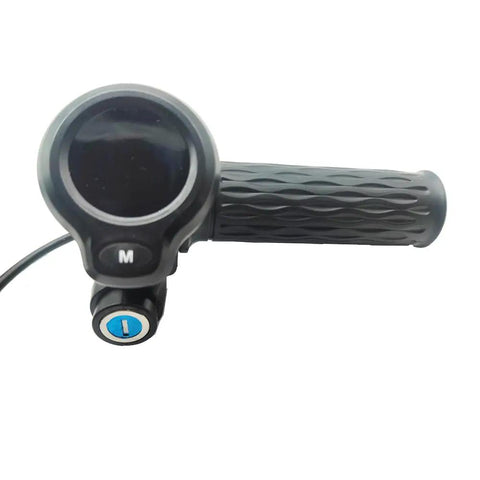 Go-To Twist Throttle Grip With LCD Display And Key Lock For Electric Bikes And Scooters, Compatible With 36V, 48V, 60V And 72V Systems