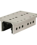 Three Slot Mount Long Standard Linear Bearing With Double Flange And Brake Holes For 45 Series, 56.4mm Tall, 120mm Wide, 170mm Long, Self Lubricating UHMW Pads, Includes Screws And Shims, Built Tough For Real World Machine Builds.