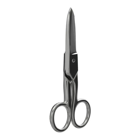 Electrician Scissors For Heavy Duty Cutting And Low Voltage Work, 5.25-Inch Compact Snips With Tough Tempered Steel And Nickel Plating