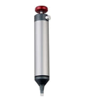 SS-02 Desoldering Solder Sucker Pro-Grade Desoldering Tool metal body with silicone nozzle vertical view