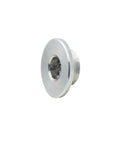 Billet Aluminum LS Oil Pressure Relief Valve Plug Machined For Knockout Engine Blocks And LS Swap Builds with polished silver finish