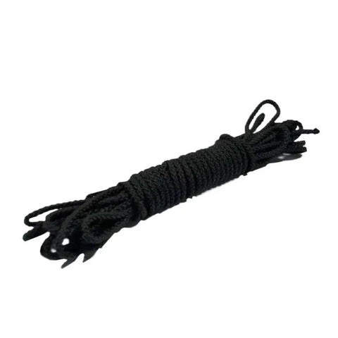 Beefy Black Double Braid Nylon Dock Line For Boat Mooring And Anchoring, 200mm Length, 4mm Diameter, Rugged Go To Nylon Mooring Rope