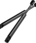 Heavy Duty Front Hood Lift Supports For Ford Explorer And Mercury Mountaineer 1996 To 2001 Replacement gas spring props in black.