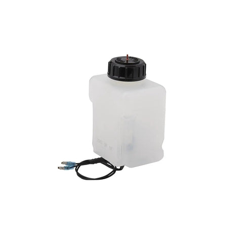 Gear Lube Bottle For MerCruiser Alpha And Bravo Sterndrives Replacement Reservoir with cap and wires visible