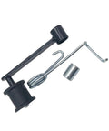 Upgrade Your Ride With A Premium Chain Tensioner Kit Featuring Smooth Rollers Made Specifically To Fit The Stixe XY250STXE 250cc ATV And Restore Proper Sprocket Tension For Ultimate Performance. Black metal ATV chain tensioner kit with roller, spring, and bracket