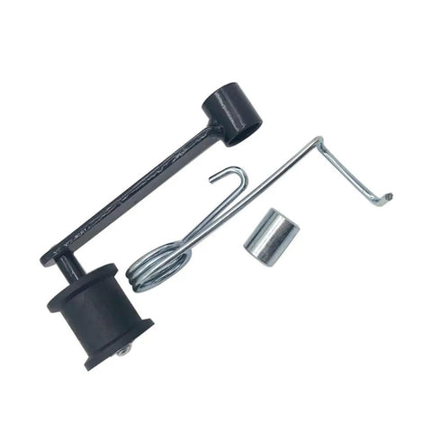 Upgrade Your Ride With A Premium Chain Tensioner Kit Featuring Smooth Rollers Made Specifically To Fit The Stixe XY250STXE 250cc ATV And Restore Proper Sprocket Tension For Ultimate Performance. Black metal ATV chain tensioner kit with roller, spring, and bracket