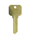 SC4 Do Not Duplicate Key Blank 50 Pack For 6-Pin Locks, high security brass key blank shown vertically