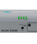 Front view of AirLink EX400 5G RedCap IoT Router With LTE Cat 4 Ultra Low Power Semi Rugged Industrial Gateway Dual Ethernet USB C