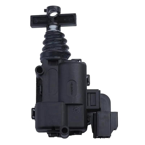 Top Shelf Rear Tail Gate Latch Lock Actuator Replacement heavy duty solid build, black plastic cargo door mechanism, top view