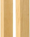 Side view of Beefy Modern Entry Door Handle Pull Set Heavy Duty Door Handles With Natural And Gold Finish 59 Inch Long Stainless Steel And Wood Pulls