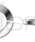 Snag This Bulk Pack Of Heavy Duty M8 DIN 127 Type B Metric Helical Spring Lock Washers Crafted From Rustproof A2 18 8 Stainless Steel, showing a washer and its helical design.