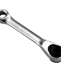 AugustknowU 1/4 Inch Double Ended Ratchet Wrench With 72 Tooth Gear For Ultra Tight Spots, Perfect Mini Hex Key Set Access And Heavy Duty Mechanics Tool Kit In Sleek Silver Finish chrome vanadium steel ratchet wrench
