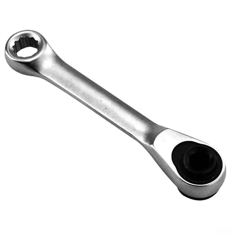 AugustknowU 1/4 Inch Double Ended Ratchet Wrench With 72 Tooth Gear For Ultra Tight Spots, Perfect Mini Hex Key Set Access And Heavy Duty Mechanics Tool Kit In Sleek Silver Finish chrome vanadium steel ratchet wrench