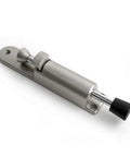 Kick Down Door Stopper Built Tough Heavy Duty Zinc Alloy Mounting Holder With Spring Loaded Plunger And Soft Rubber Foot For Strong Hold