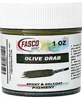 Fasco Epoxies olive drab pigment for epoxy resin, 1 oz jar