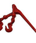 Lever Style Snap Chain Binders For Flatbed Truck Trailers 5/16-3/8 G70 Chain, rugged forged steel, red paint finish, single binder view