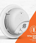 No Fuss Interconnected Smoke Alarm With Hardwired Power And 10 Year Battery Backup 3 Pack SMI105-AC mounting view