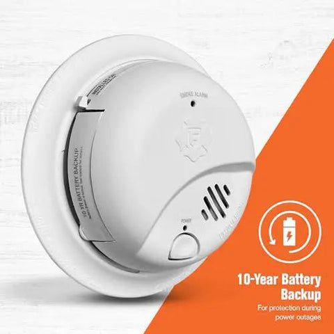 No Fuss Interconnected Smoke Alarm With Hardwired Power And 10 Year Battery Backup 3 Pack SMI105-AC mounting view