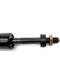 Built Tough Premium Tilt Wheel Gas Strut Spring Cylinder Upgrade Goes Right On For New Holland And Case Ih Tractors close-up view of strut piston with black steel body