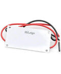 250W DC To DC Boost Converter Module With Adjustable Output From 10V To 50V And Input 10V To 40V Up To 6A Constant Voltage And Current Non Isolated Step Up Power Supply For DIY Projects with red and black wires on white background