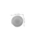 Single grey plastic screw cover cap with 1 cm diameter, part of Grey Screw Cover Caps 500 Pack Durable Plastic Thread Protectors.